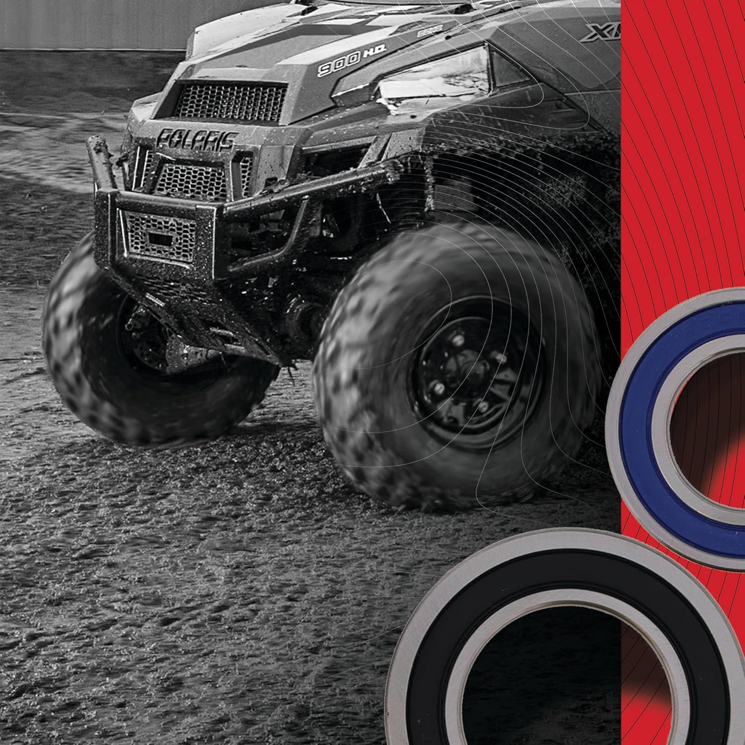 All Balls Racing 25-1012 Wheel Bearing Seal Kit Compatible with/Replacement for Yamaha