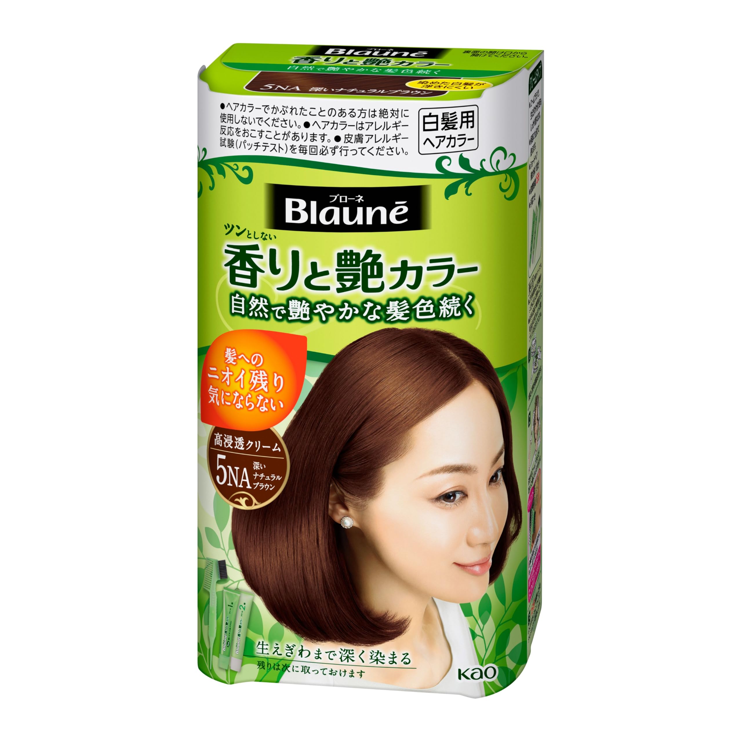 Amazon | ブローネ 香りと艶カラークリーム 5NA深いナチュラルブラウン