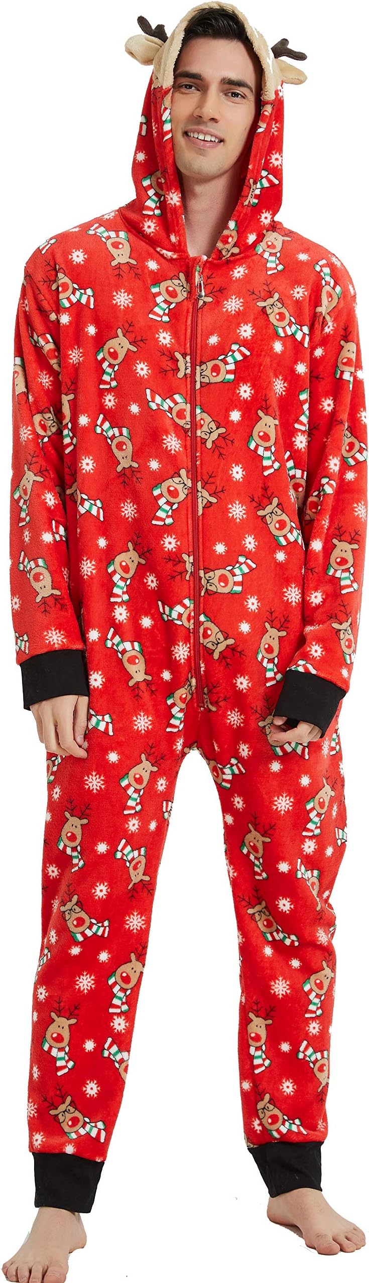 Family Matching Christmas Pajamas Set Onesies with Cute, Men, Size X-Large