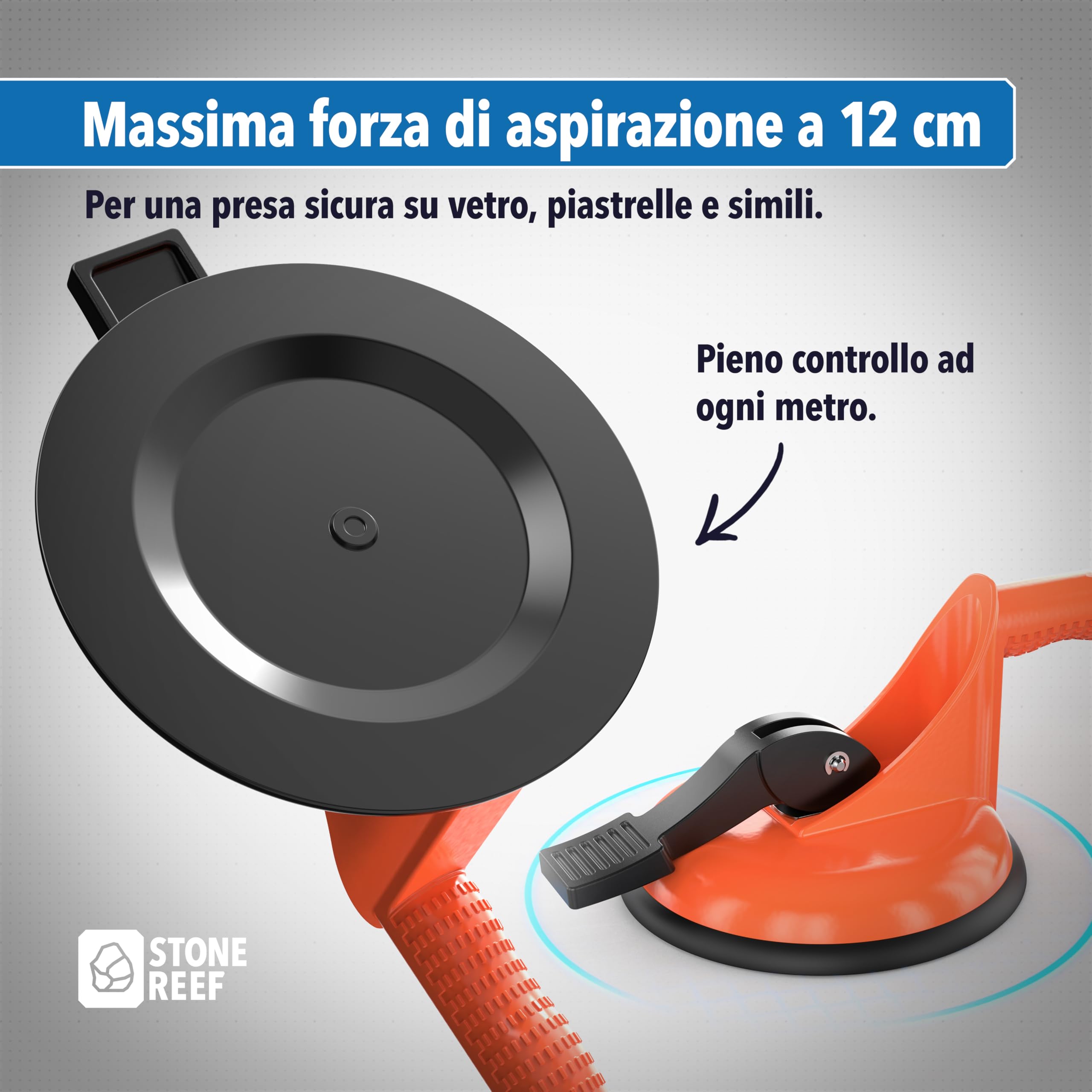 Sollevatore a ventosa Heavy Duty (confezione da 2) – 100 kg sollevatore sottovuoto in alluminio – Sollevatore professionale per piastrelle, vetro, terrazze, laminato e dischi – Utensili per