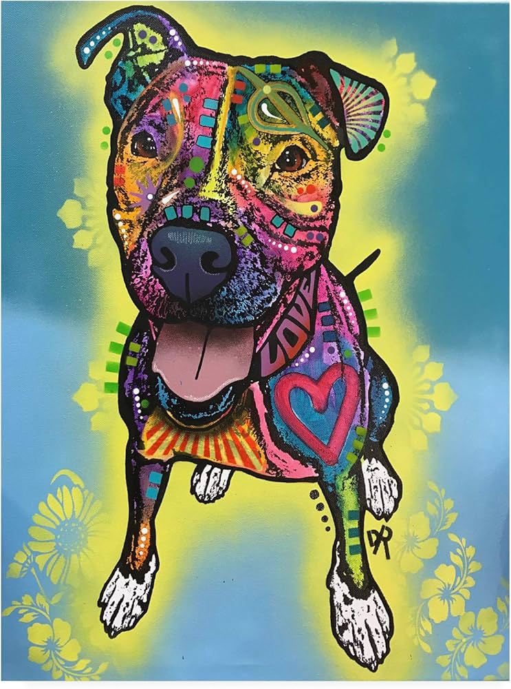 Amazon.co.jp: ディーンラッソ作トレードマークファインアートドッグ