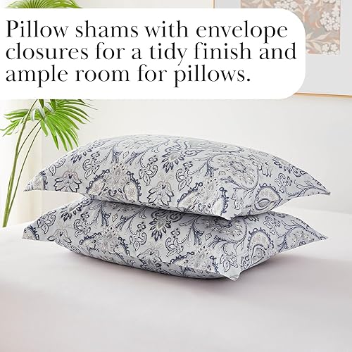 Miniatura 68 de Southshore Fine Living, Inc. Enchantment Collection - Juego de edredón de gran tamaño tamaño individual alternativo para todas las estaciones, Azul