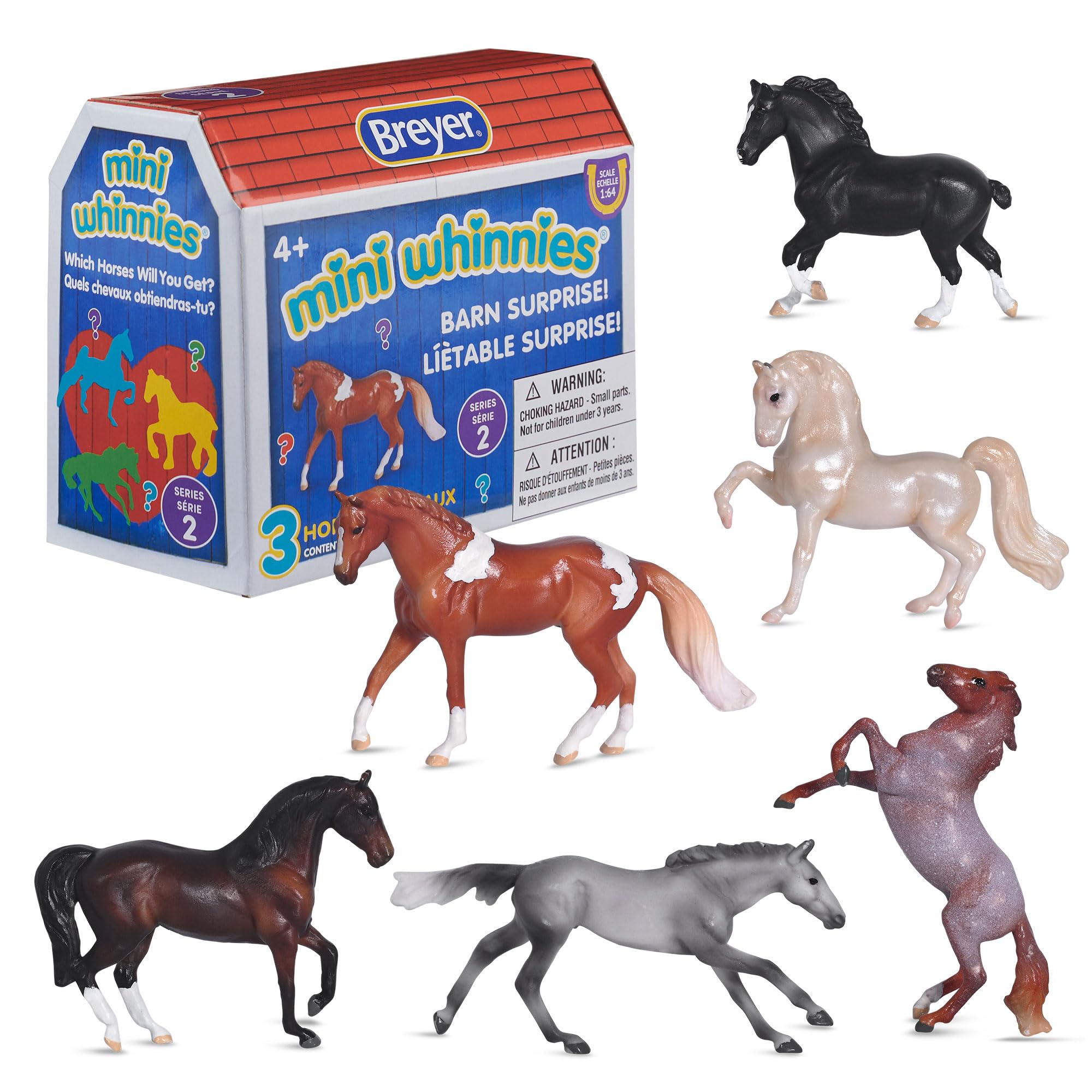Amazon.com: Breyer Mini Whinnies Barn Surprise | 3 Horses | Random