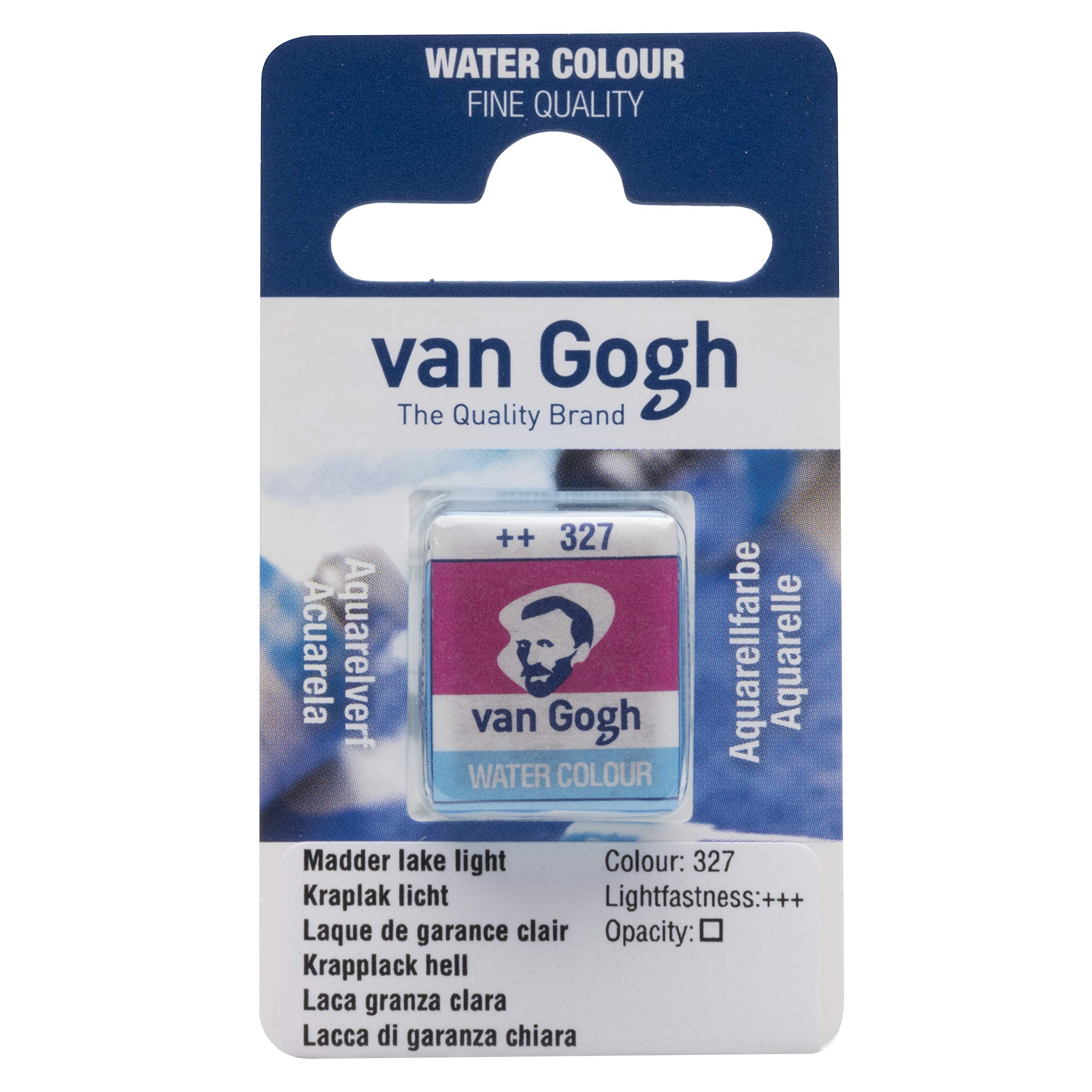 Van Gogh Madder Lake Light Watercolour Paint, Half Pan, 327