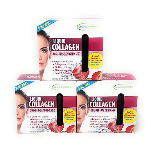 Liquid Collagen Skin Revitalization, Special 3 Pack ptc( 90 Count Total )