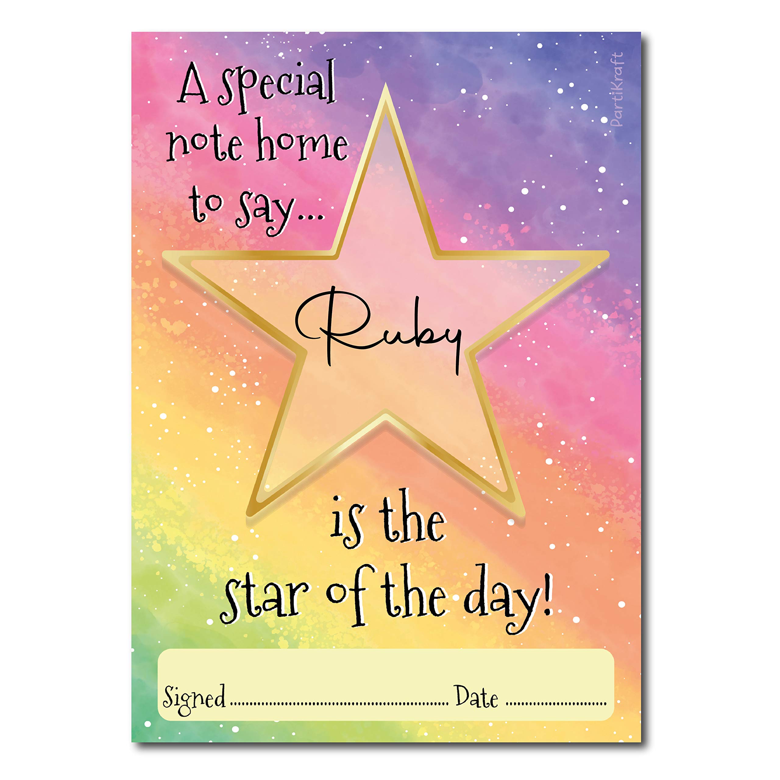 Star of the Day - Teachers Reward Certificate Notepad - A6 Size (50 Sheets) (1 x Notepad)