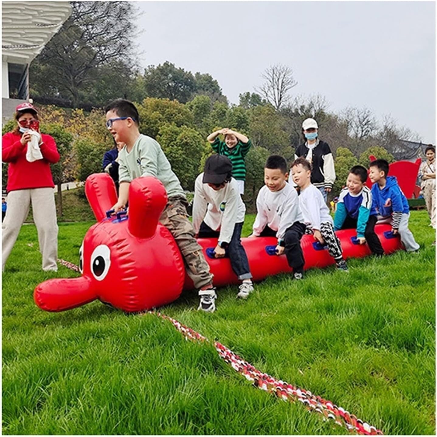 Giochi di Squadra all'aperto Giocattoli gonfiabili Divertenti Giochi gonfiabili for Il Team Building - Attrezzatura for attività di Legame relazionale 1 pz. Giochi di Squadra(6 Seats)