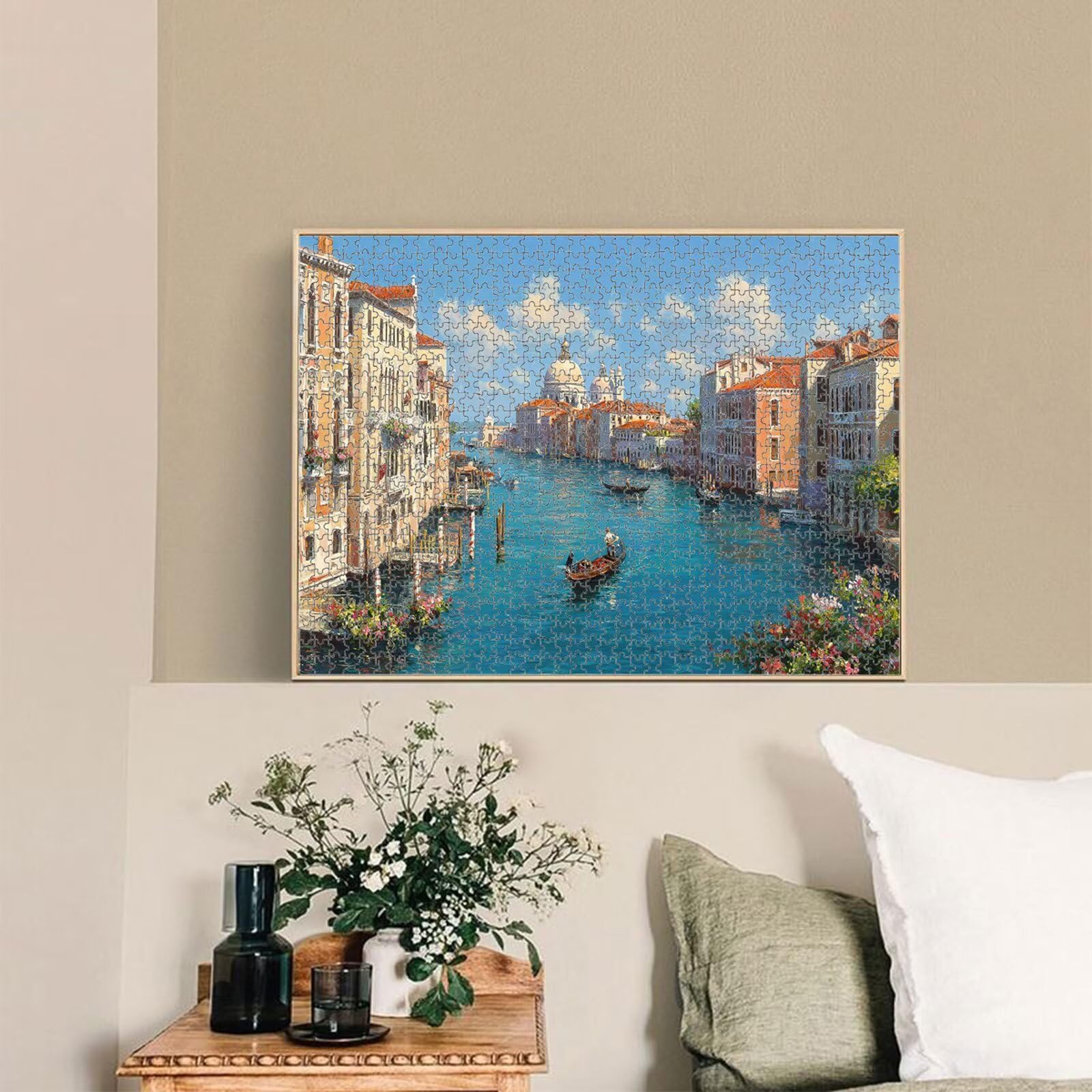 1000 Pezzi Puzzle Adulti - Italia & Barca - Decorazione Murale 1T#253