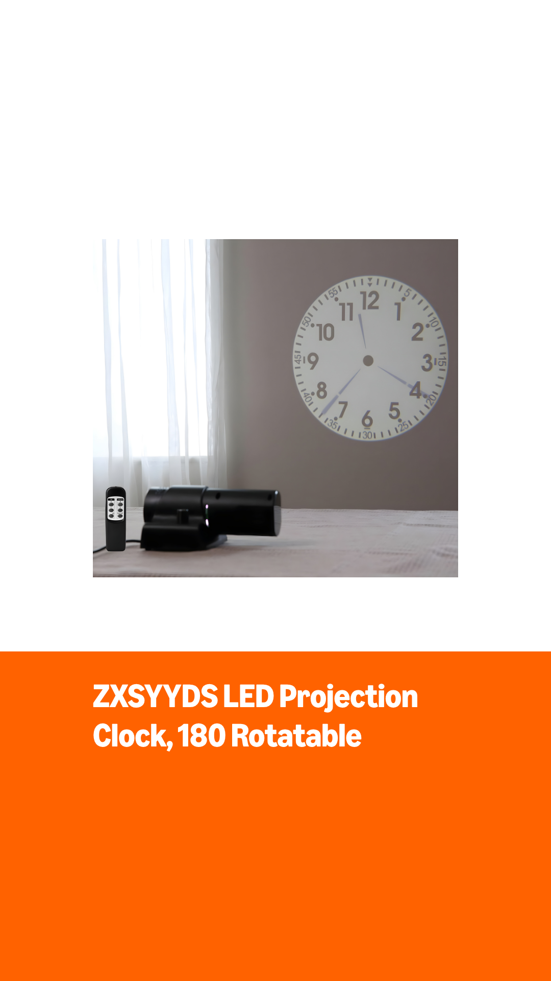 ちゃんJDL LED CLOCK① Amazon.com : ZXSYYDS LED Projection Clock, 180 ° Rotatable