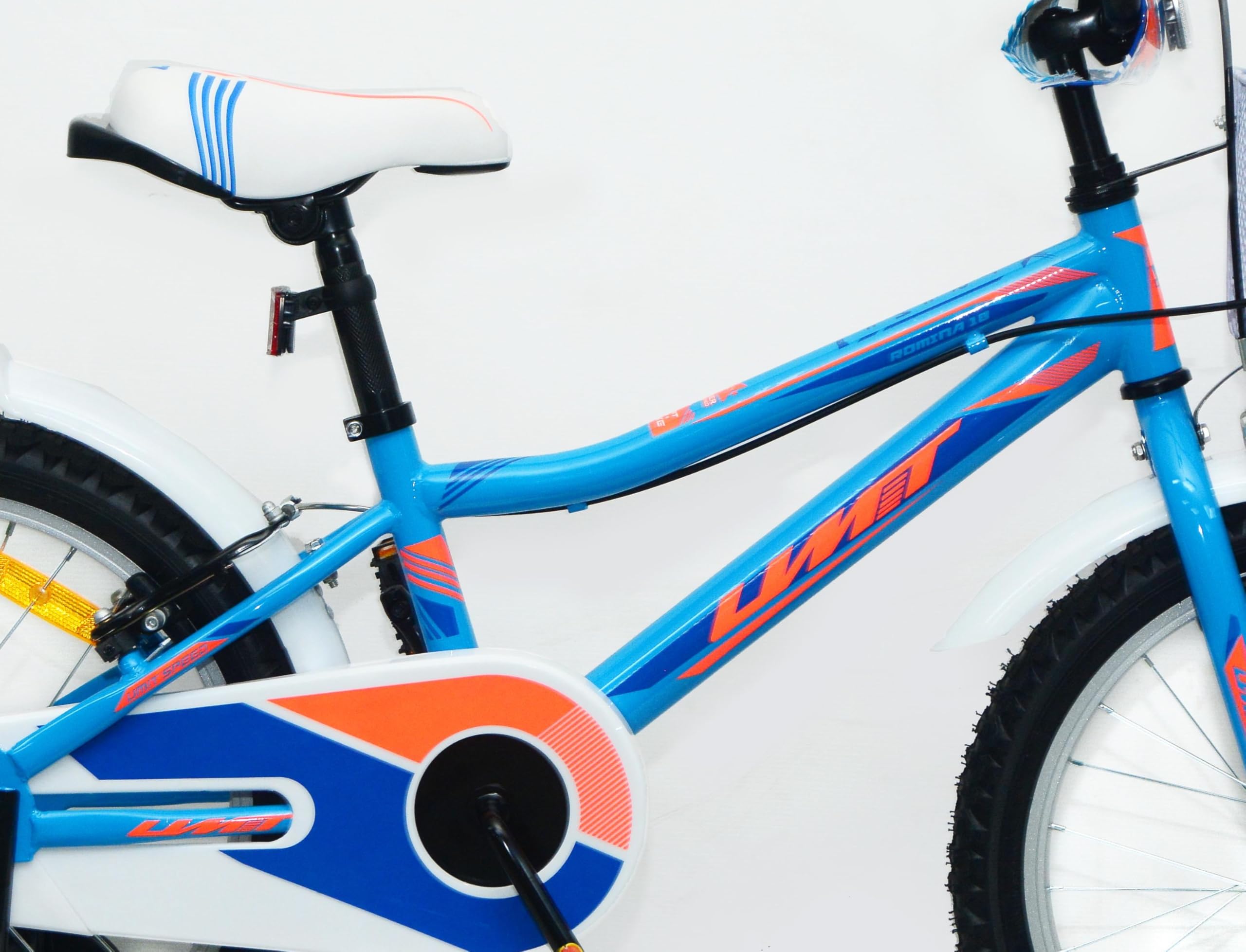 Bicicleta 18 Pulgadas niña | Bicicleta niña 6-8 años + Frenos V-Break + Estabilizadores + Cuadro Acero | Segura y Resistente