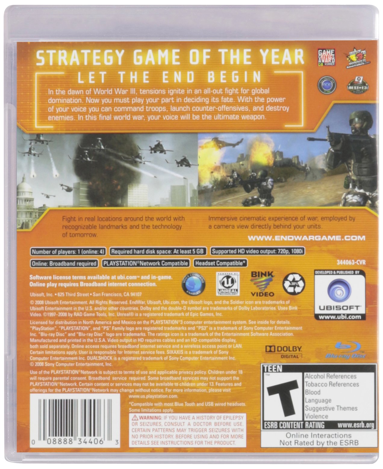 Amazon.com: Tom Clancy's EndWar : Video Games