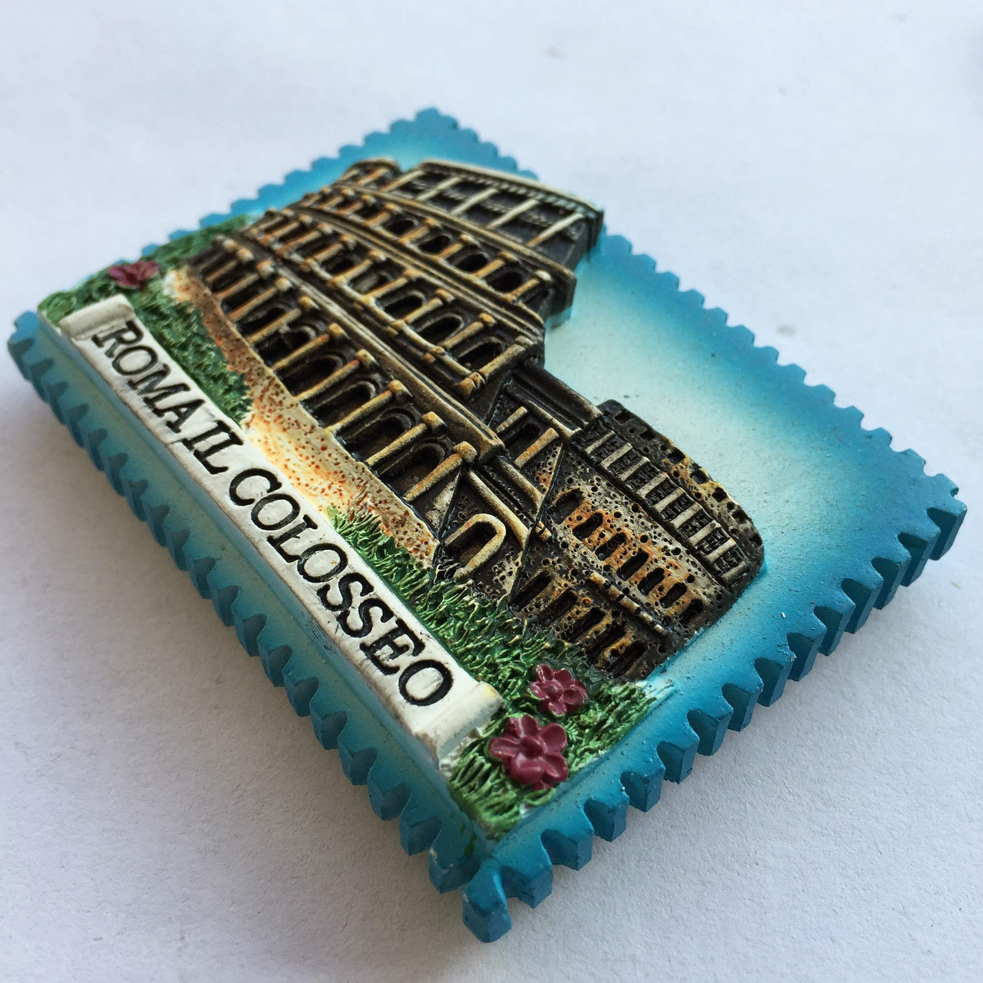 Magnete 3D Per Frigorifero Colosseo Romano - Souvenir Italia, Decorazione Casa E Cucina, Fatto A Mano In Resina, Dimensioni 7,2 X 5 Cm