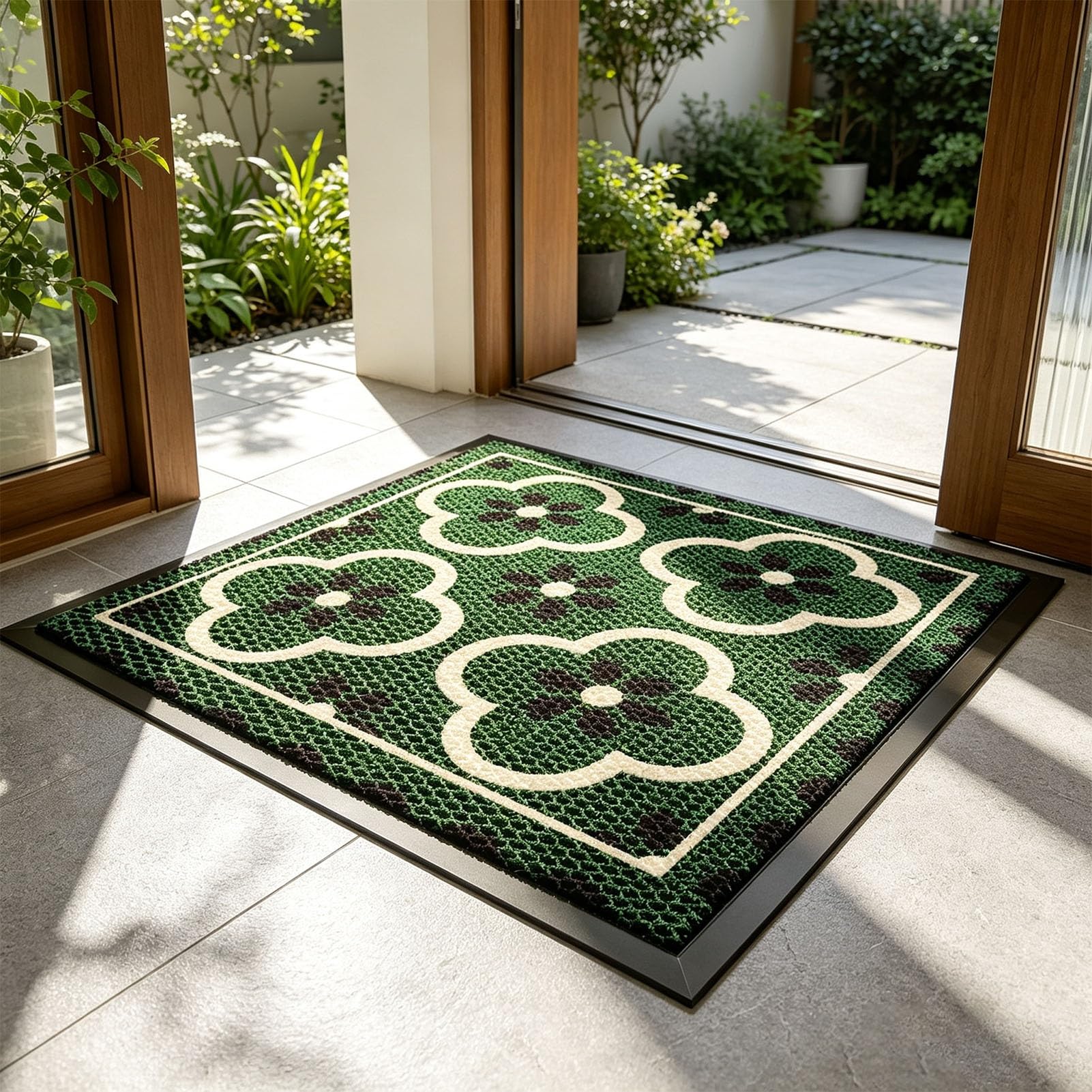 Fussmatten Haustür Dunkle Farben Küchenläufer Fleckenabweisend Türmatte | Innen Schuhwechselbereich, Haustür, Eingangsbereich(B,50x80cm/19.69x31.5″)