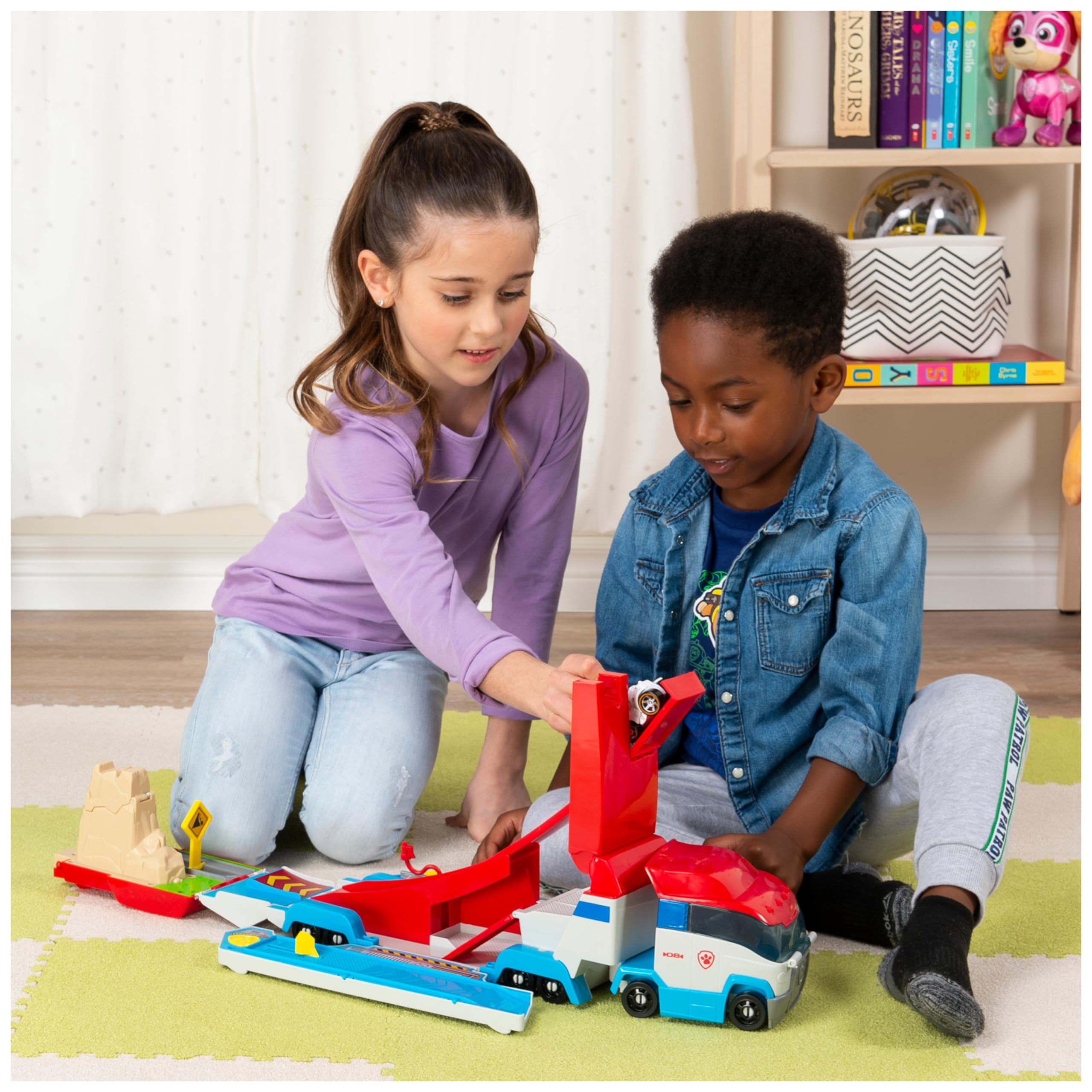 Paw Patrol Paw Patroller Die-Cast, Veicolo con Lanciatore 2 in 1, dai 3 Anni