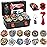 Bey Battle Burst Gyro Blade Toy Set Gift with Portable Box 12 Spinning Tops 2 Two-Way Launcher Metal Fusion Attack Top Battling Game Gift for Boys Children Kids