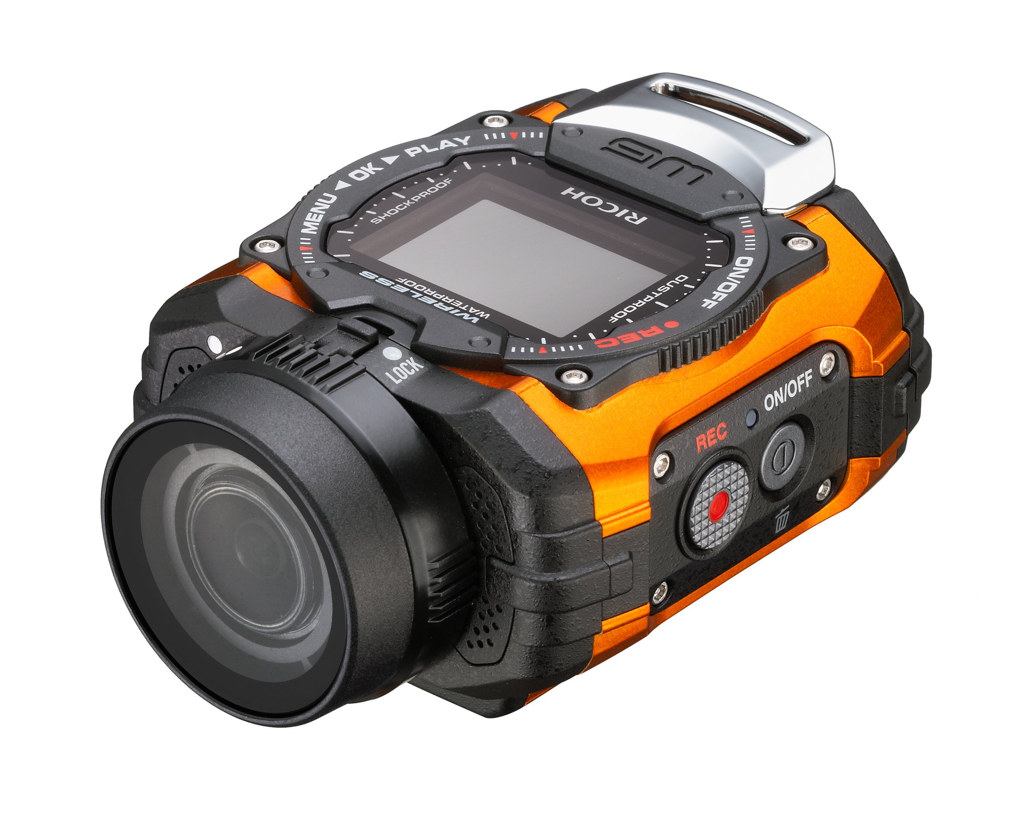コンパクトデジタルカメラ RICOH WG M1 Ricoh WG-M1 Action Camera - Orange (14MP): Amazon.co.uk