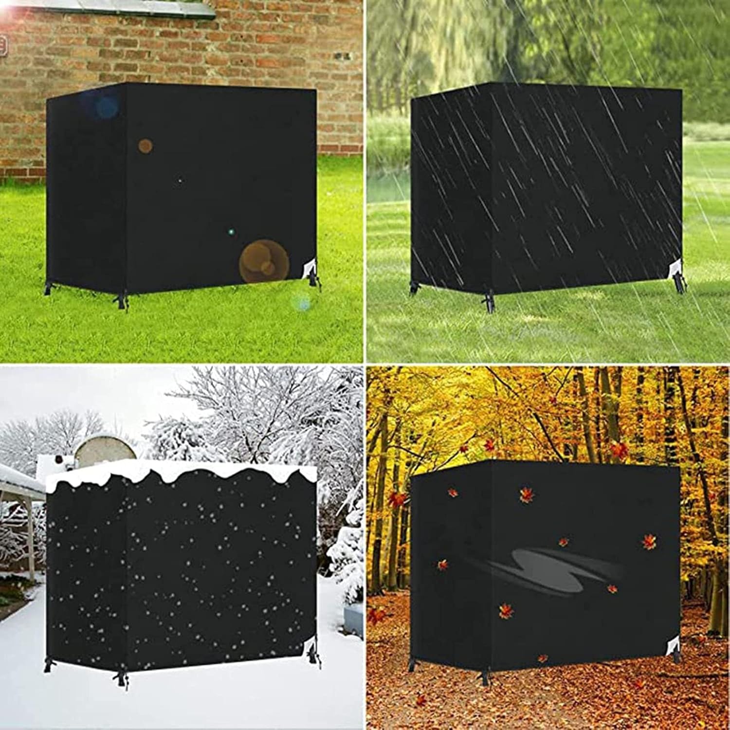 Patio Swing Cover Oxford Cloth Outdoor Furniture Cover Canopy Swing Chair Protector All Weather Protection Swing Canopy Cove with Zip Closure