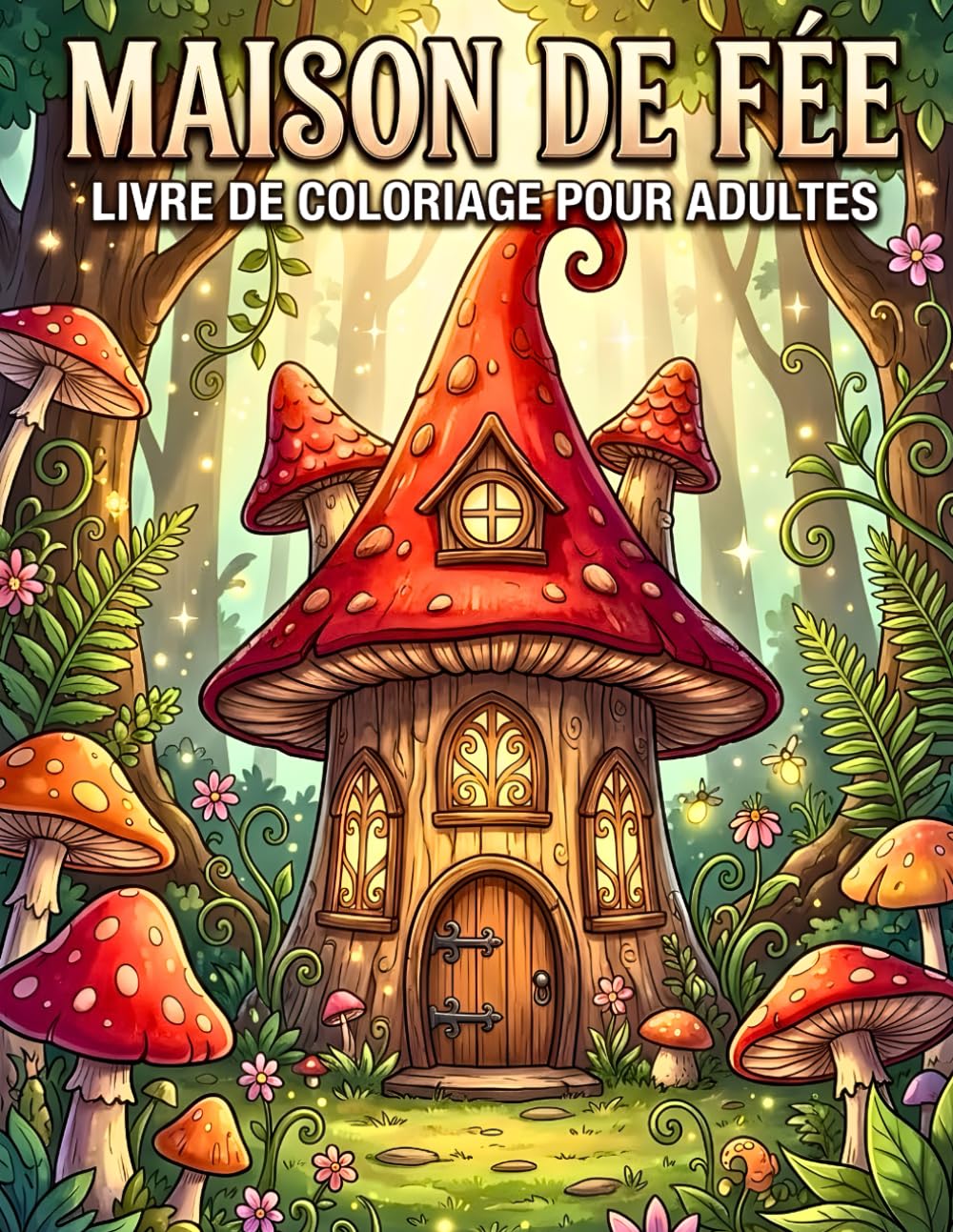 Maison de Fée Livre de Coloriage pour Adulte: Illustrations détaillées de cottages féeriques, fantasy et détente créative