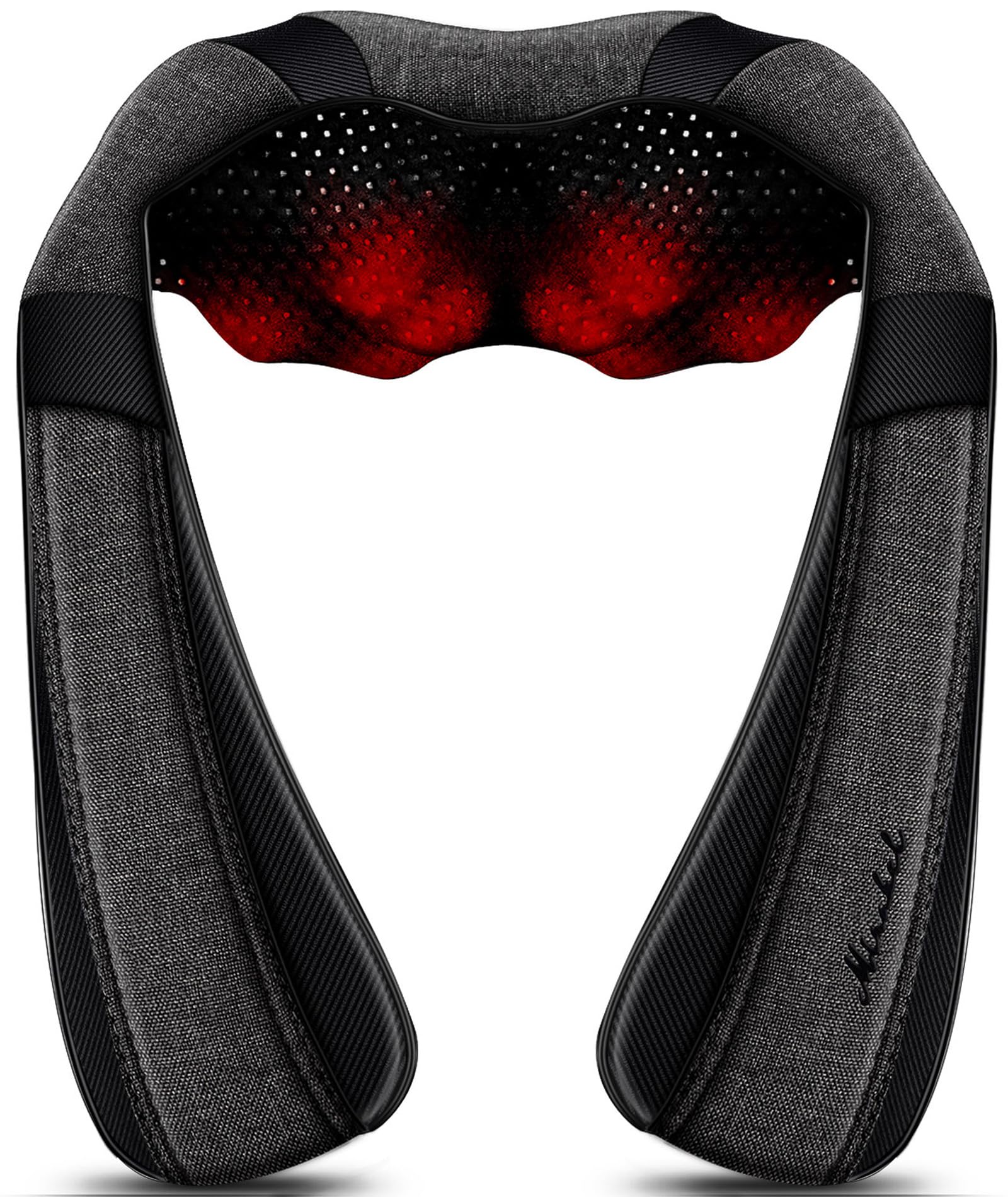 Mirakel Shiatsu Neck & Back Massager with Heat - Deep Tissue Neck, Back & Shoulder Pain Relief - Ergonomic Design Shoulder Massager, Idea Presents for Christmas, Fathers Day, Mothers Day, Women, Men