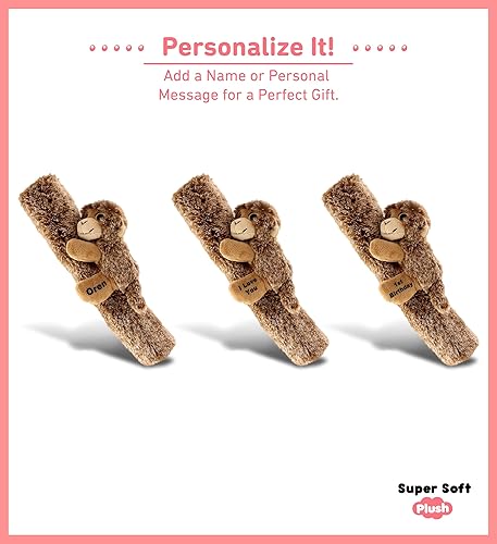 Miniatura 2 de DolliBu - Funda de cinturón de seguridad de automóvil de felpa de mono marrón, suave y esponjoso, soporte de cojín para funda de correa de cinturón