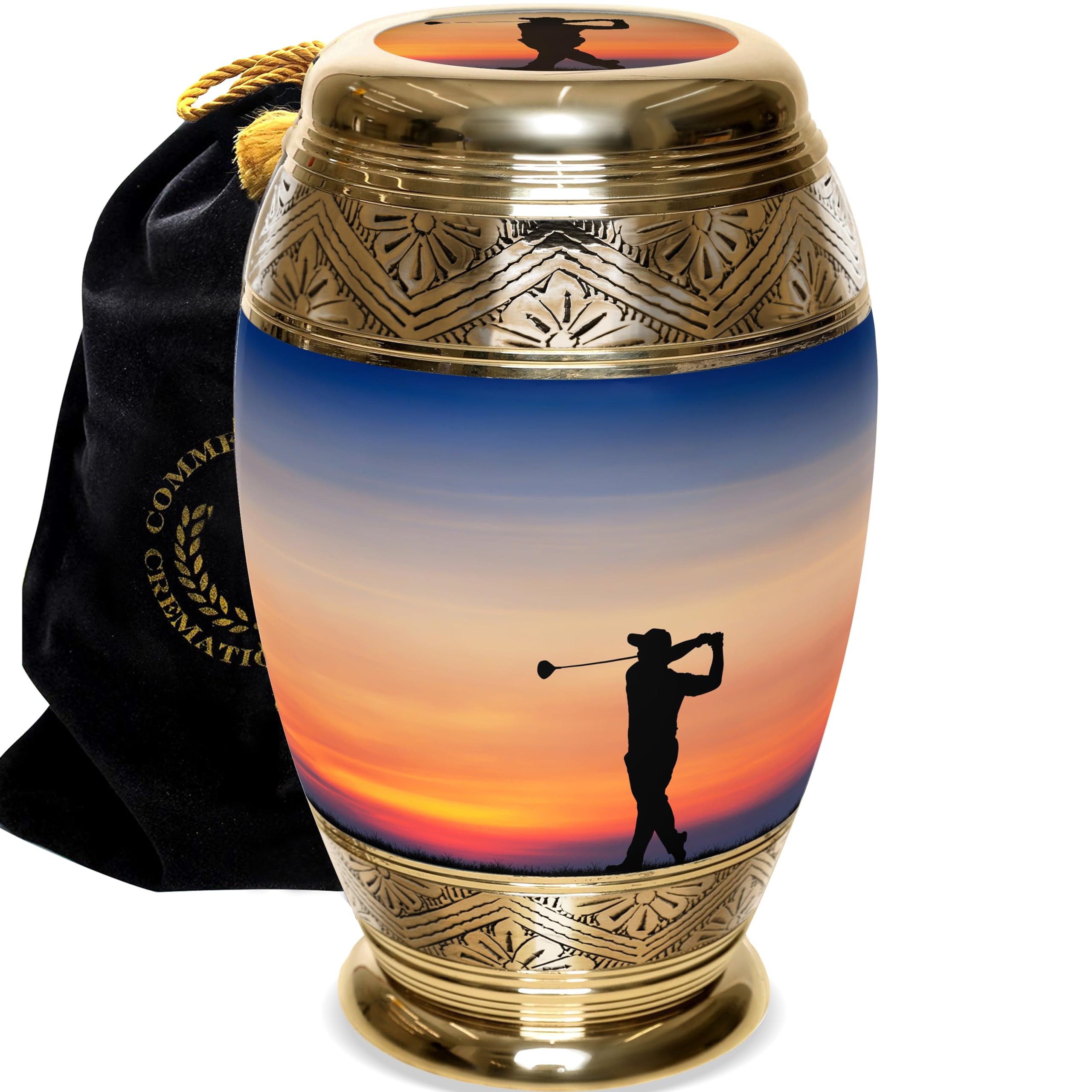 Golf Cremation Urns for Human Ashes Adult Male Decorative Urns for Ashes