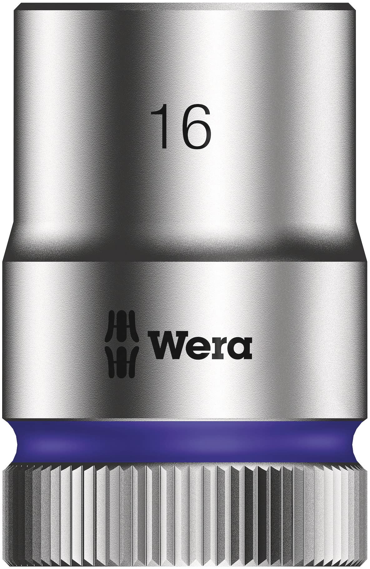 Wera 05005460001 Juego de llaves de vaso Zyklop en tira magnética de vasos C 4, arrastre de 1/2", 9 piezas, Negro