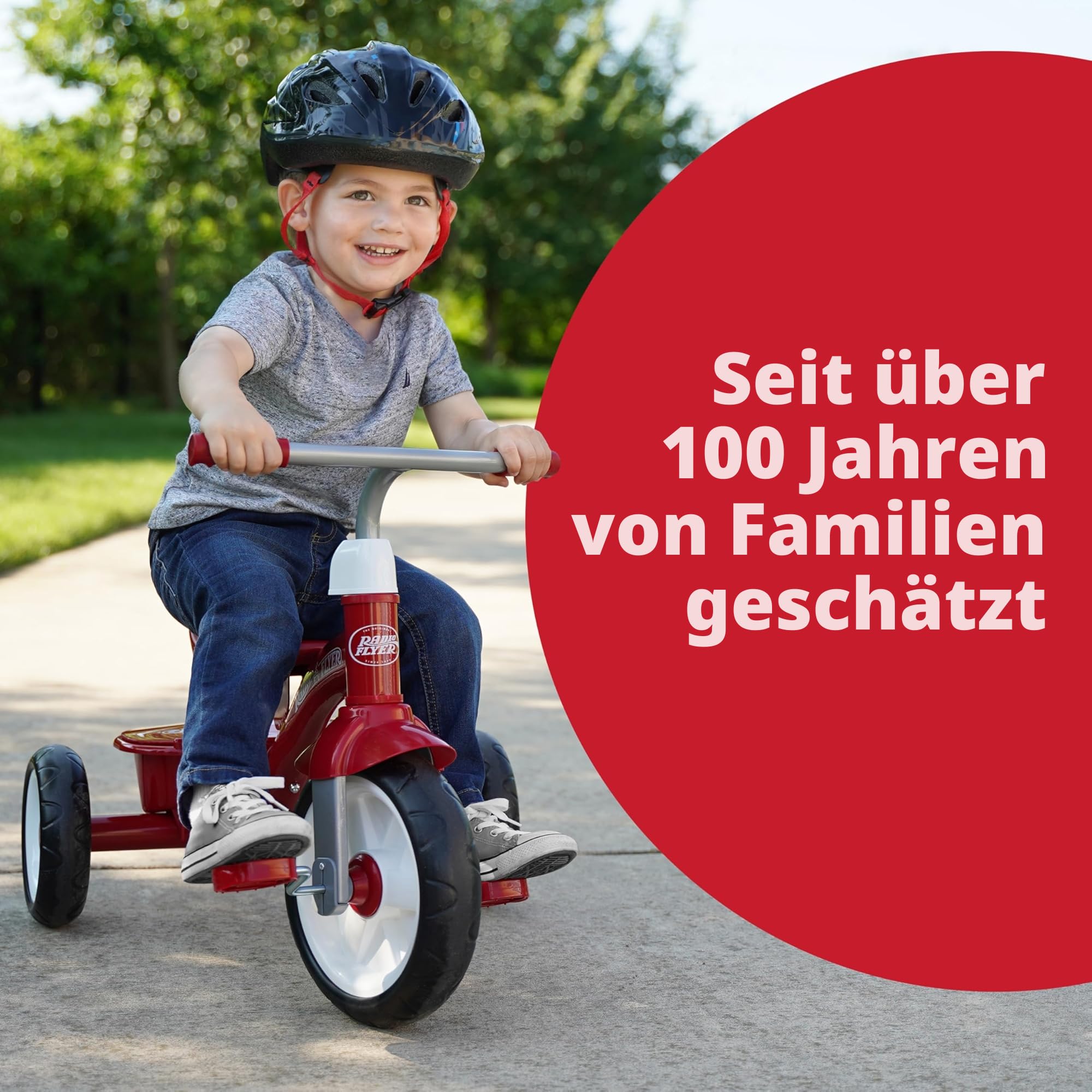 Radio Flyer Rotes Dreirad, Dreirad für Kleinkinder im Freien, Alter 2,5 bis 5 Jahre (exklusiv bei Amazon)