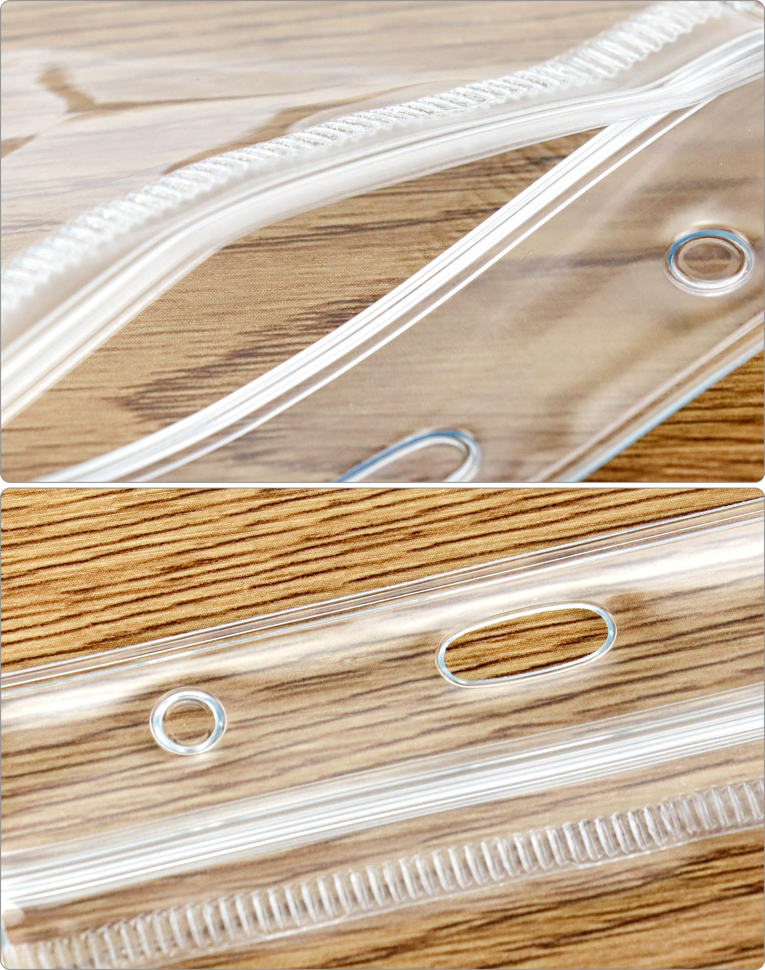 QWORK® Paquete de 100 Tarjeteros Horizontales para Cordón, 100x82 mm Funda de Tarjeta de Identificación Transparente, para Tamaño de Tarjeta 88x55 mm