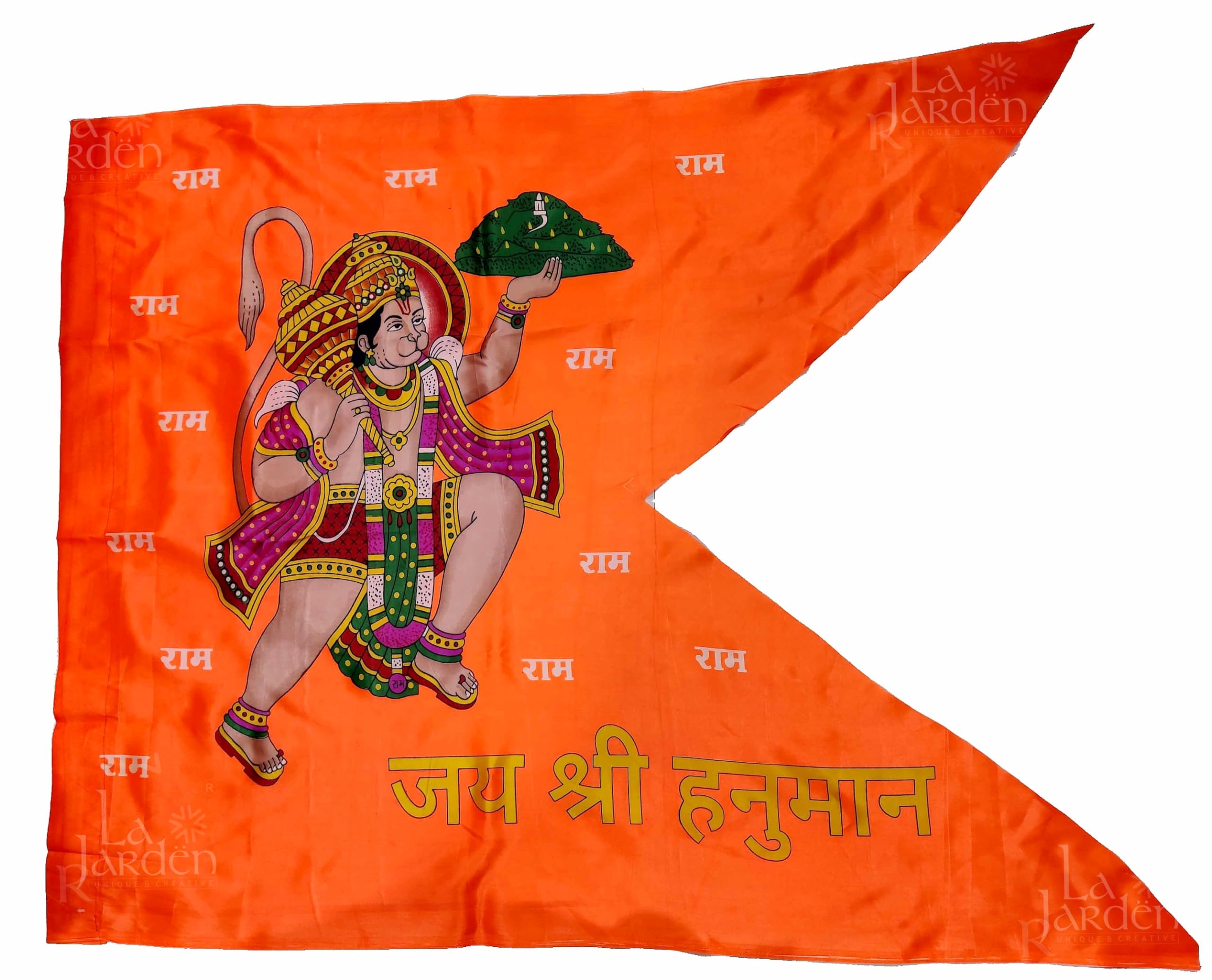 La Jarden Too Large size Hanumanji Flag, Bajrangbali Flag, Flag for Hanumanji, Jai shri Ram printed dhwaja, Hanuman Dhwaja, Hanuman mandir ka jhanda, Kapidhwaj Multicolor Large size 112x137cm (44x54 inches) 1 Nos. (B0CQTPS8H2) Amazon Price History, Amazon Price Tracker