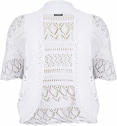 Plus size white bolero Clearance