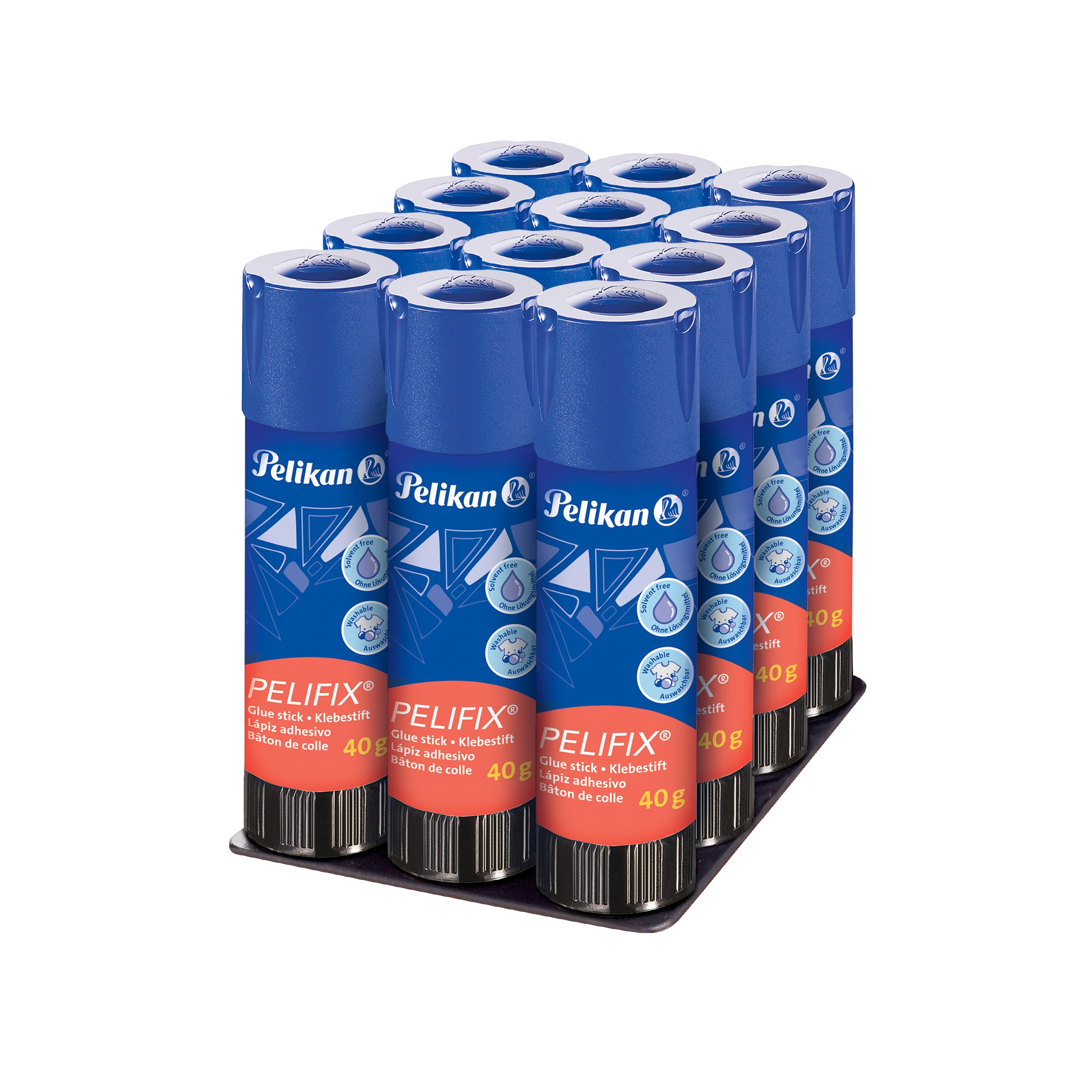 Pelikan Pelifix Colla Stick Maxi 40 g, 12 Pezzi, Senza Solventi