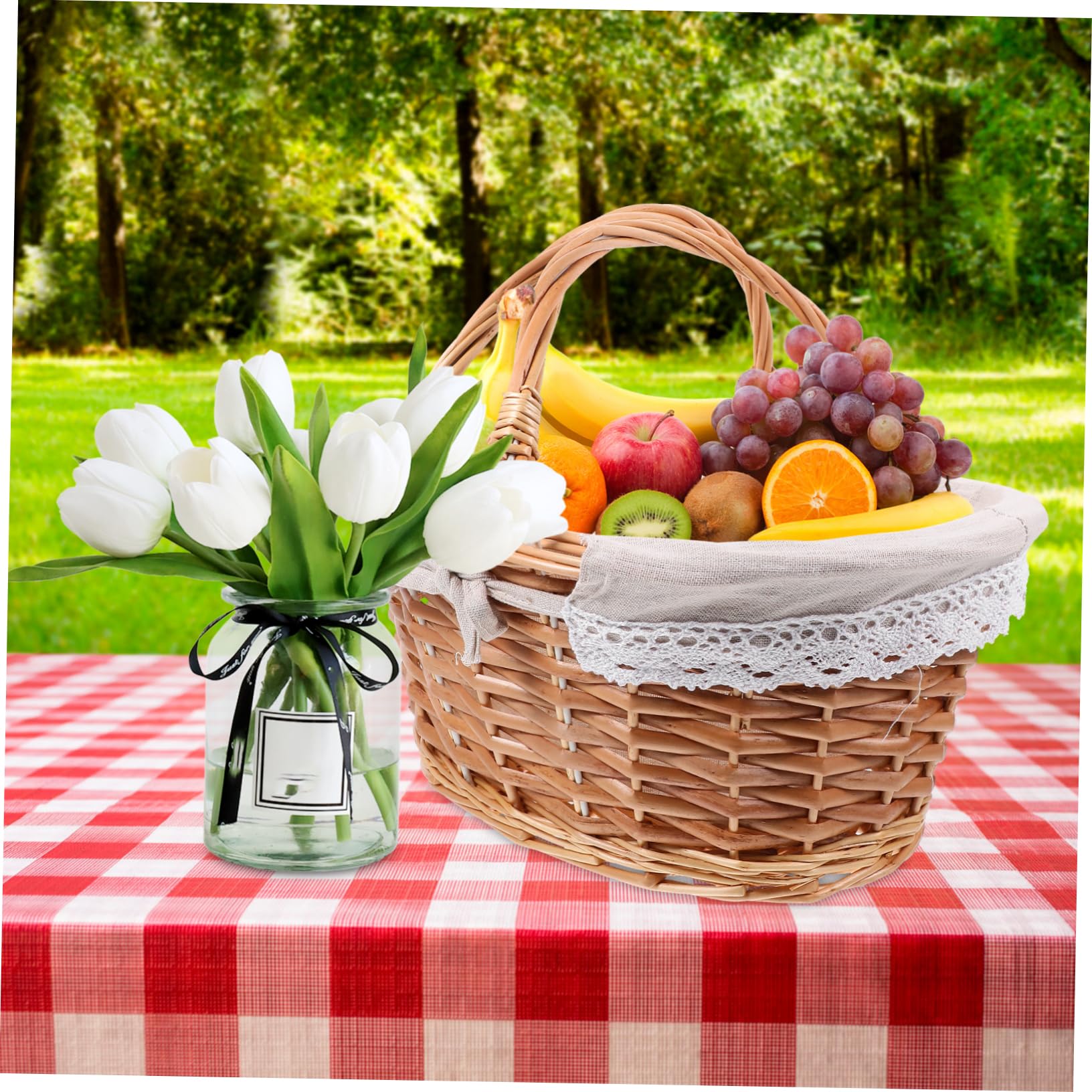 Amazon｜HOLIDYOYO バスケット 野菜織りコンテナ 八百屋かご キッチン