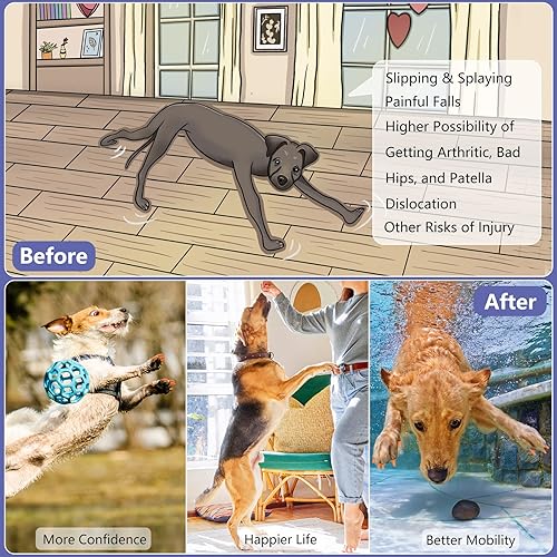 Miniatura 4 de Pinzas de uñas para perros  Antideslizantes para perros mayores, para evitar deslizarse en suelos duros, dos formas de uso, protector de patas de