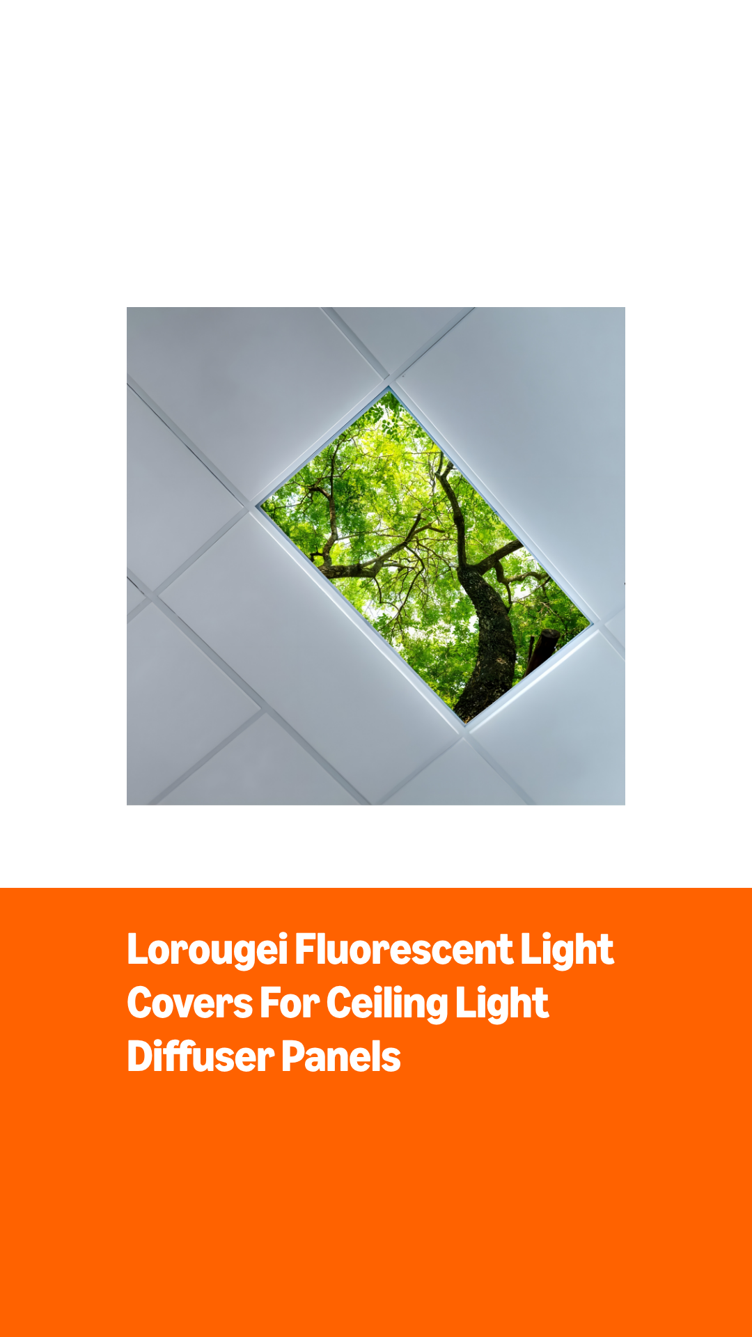 Lorougei Fluorescent Light Covers for Ceiling Light Diffuser