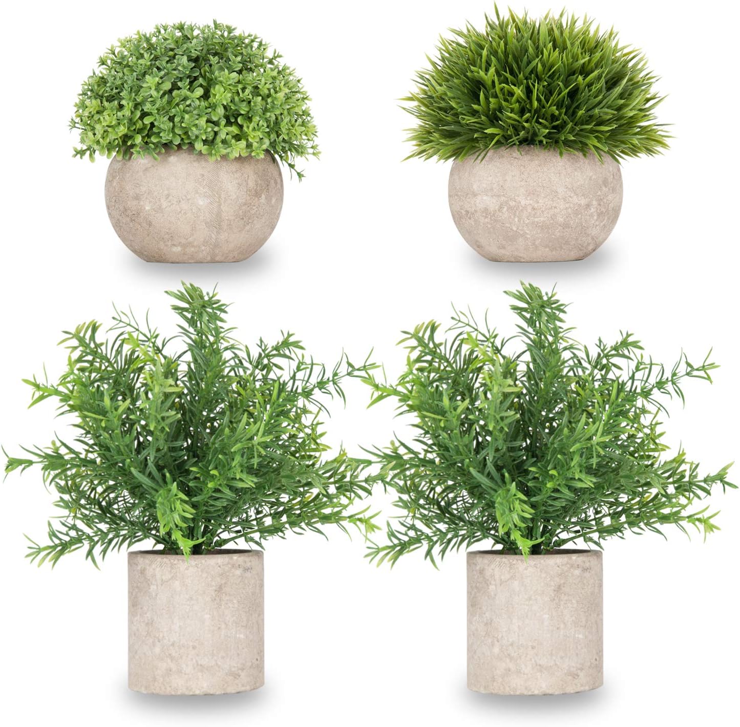 Meiliy Realistic Fakes Plants Rosemary Plant Mini Potted