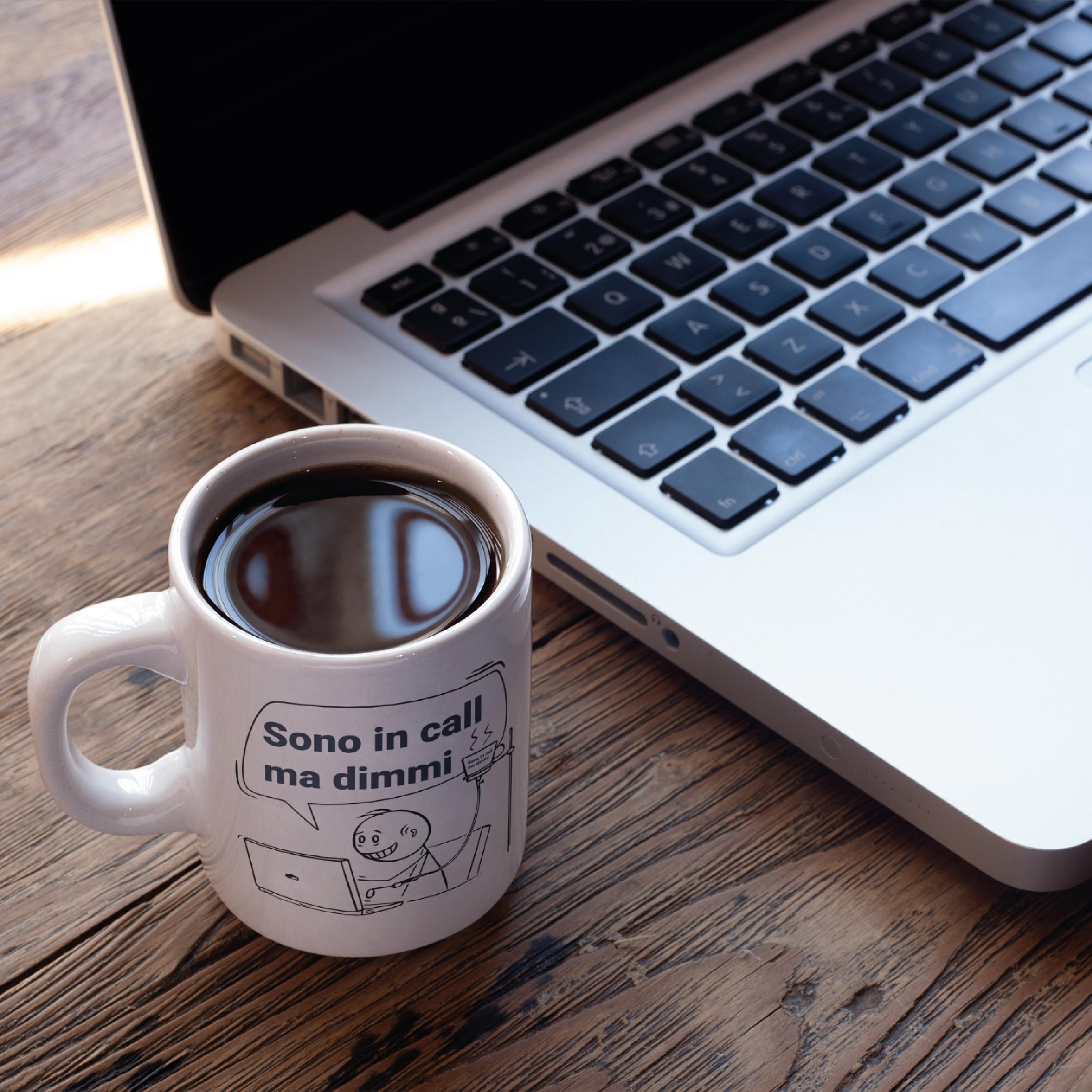 Gesar Tazza Divertente da Ufficio - Tazza " Sono in Call ma Dimmi " - Idee Regali Originali e Divertenti per Uomo e Donna - Tazza regalo di compleanno - Idee regalo di Natale