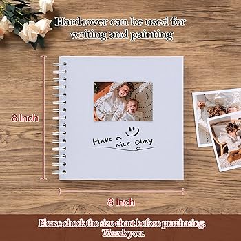 Amazon.com: potricher 8 x 8 Inch DIY Scrapbook Album 40 Pages