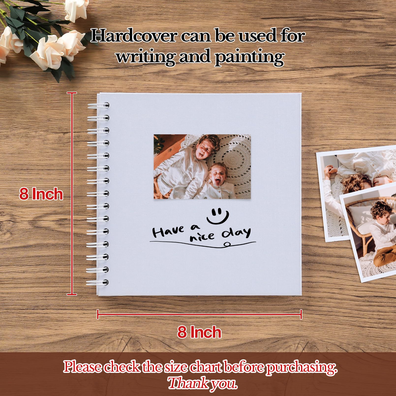 Amazon.com: potricher 8 x 8 Inch DIY Scrapbook Album 40