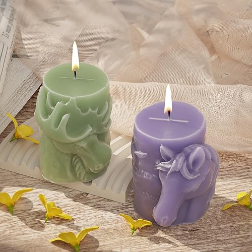 Miniatura 5 de Molde de lobo, molde de resina de lobo, molde de animales, molde de vela de animales, moldes de fundición de resina para joyería de animales, molde