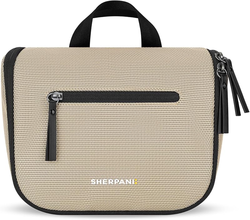 Sherpani Co-Pilot Necessaire suspensa de nylon reciclado, Straw, 1 unidade