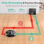 Tikom Robot sous vide et Mop Combo, 90-Day Self-Emptying, 6000Pa Aspirateur robotisé, Navigation Lidar, Cartographie à domicile, Idéal pour les planchers durs, les tapis et les cheveux d'animal(L8000 Plus)