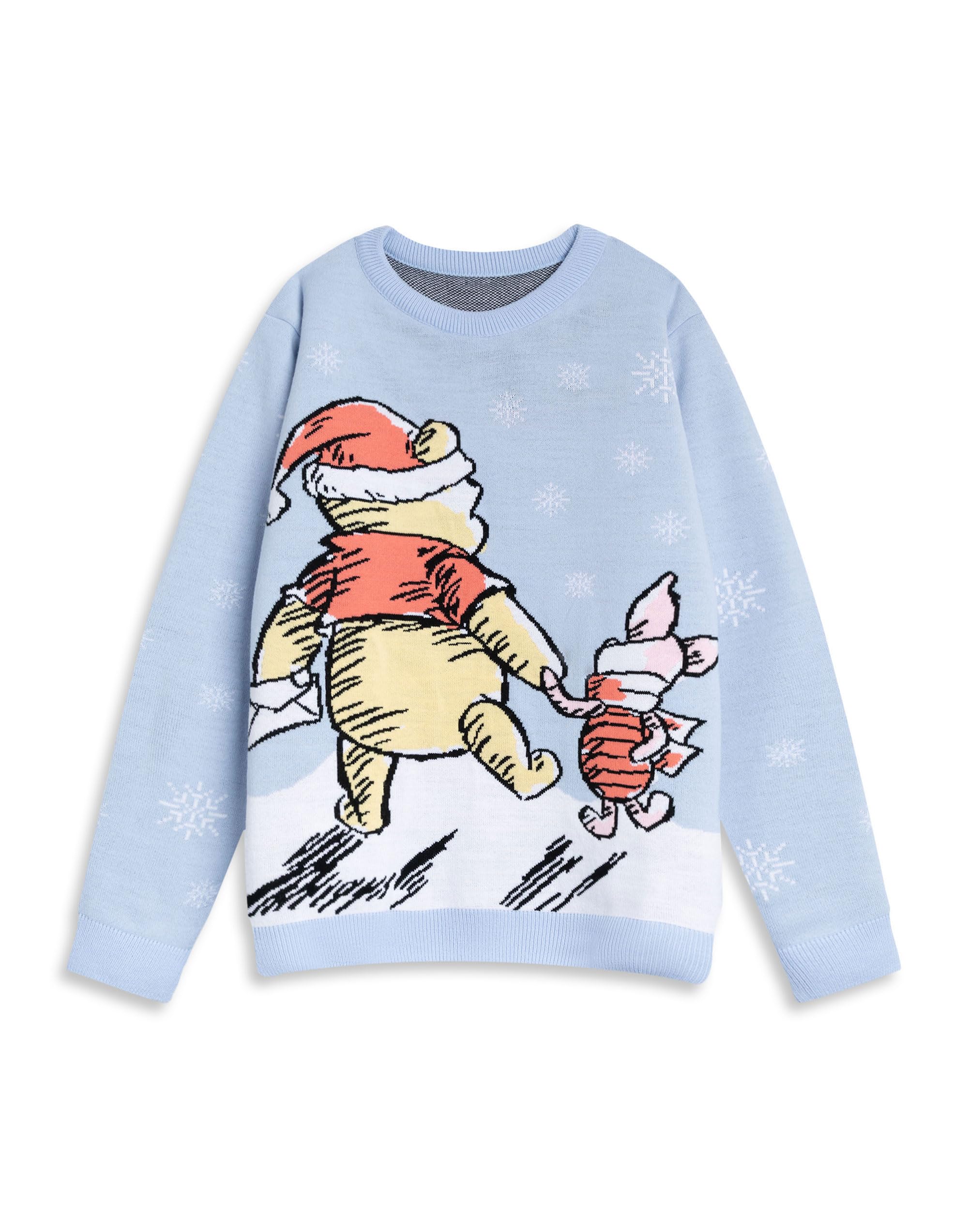Vanilla Underground Winnie The Pooh Womens Blue Character Christmas Jumper (Medium) from B&Q