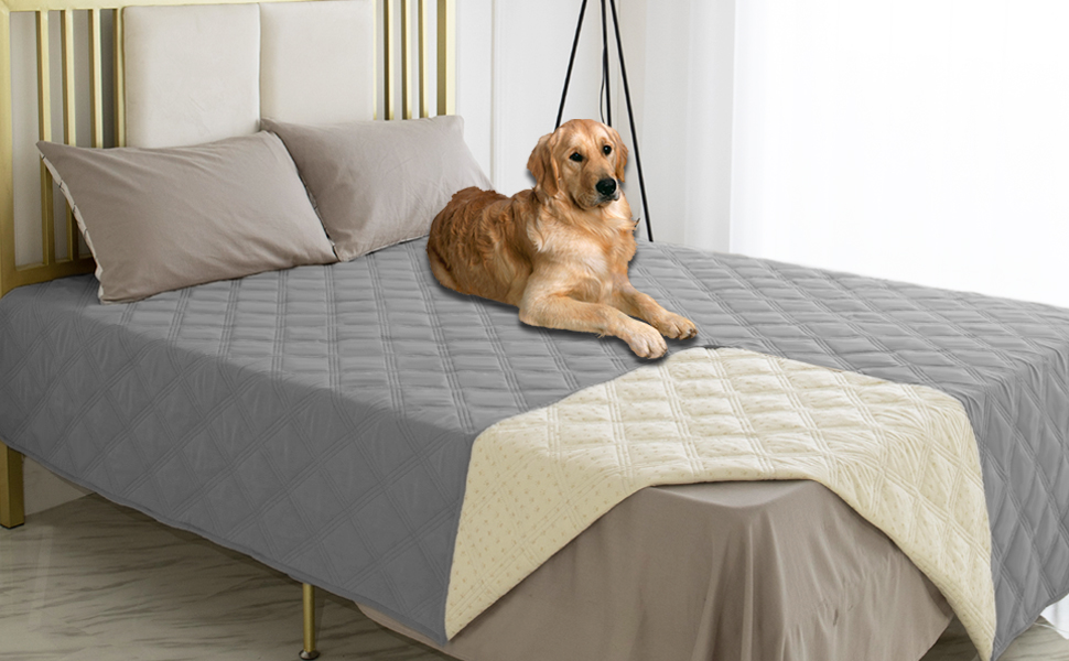 Ameritex Waterproof Dog Bed Cover Pet Blanket with Anti-Slip Back for Furniture Bed Couch Sofa - Image 8