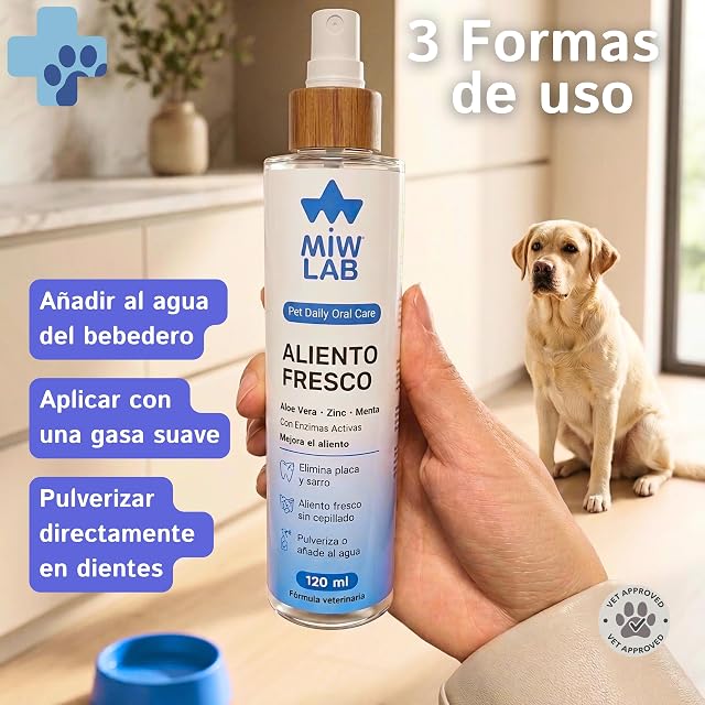 Foto 2 de 7 de Dentífrico Spray Bucal para Eliminar el Mal Aliento de Perros y Gatos Ayuda a Reducir Placa y Sarro Animal…