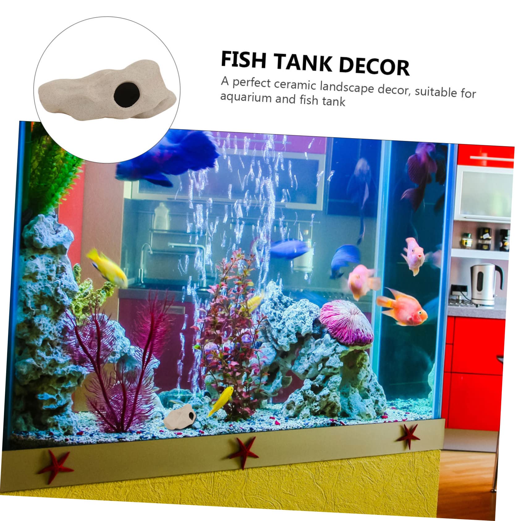 BESPORTBLE 9stücke Keramische Garnelenhöhlen Für Aquarien Dekorative Landschaftselemente Für Fischtanks Verstecke Und Laichnester Und Langlebig