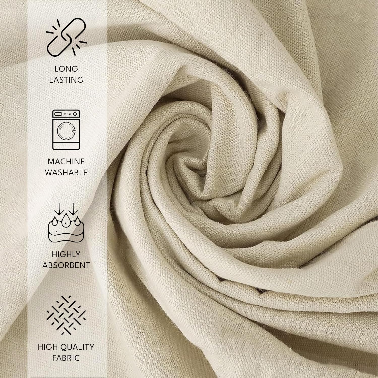 CH Canvas Drop Cloth for Painting (Size 4' x 12' Feet - Pack of 4) Painters Drop Cloth for Painting, Furniture & Floor Protection, All Purpose Thick Canvas tarp with Double Stitched Edges