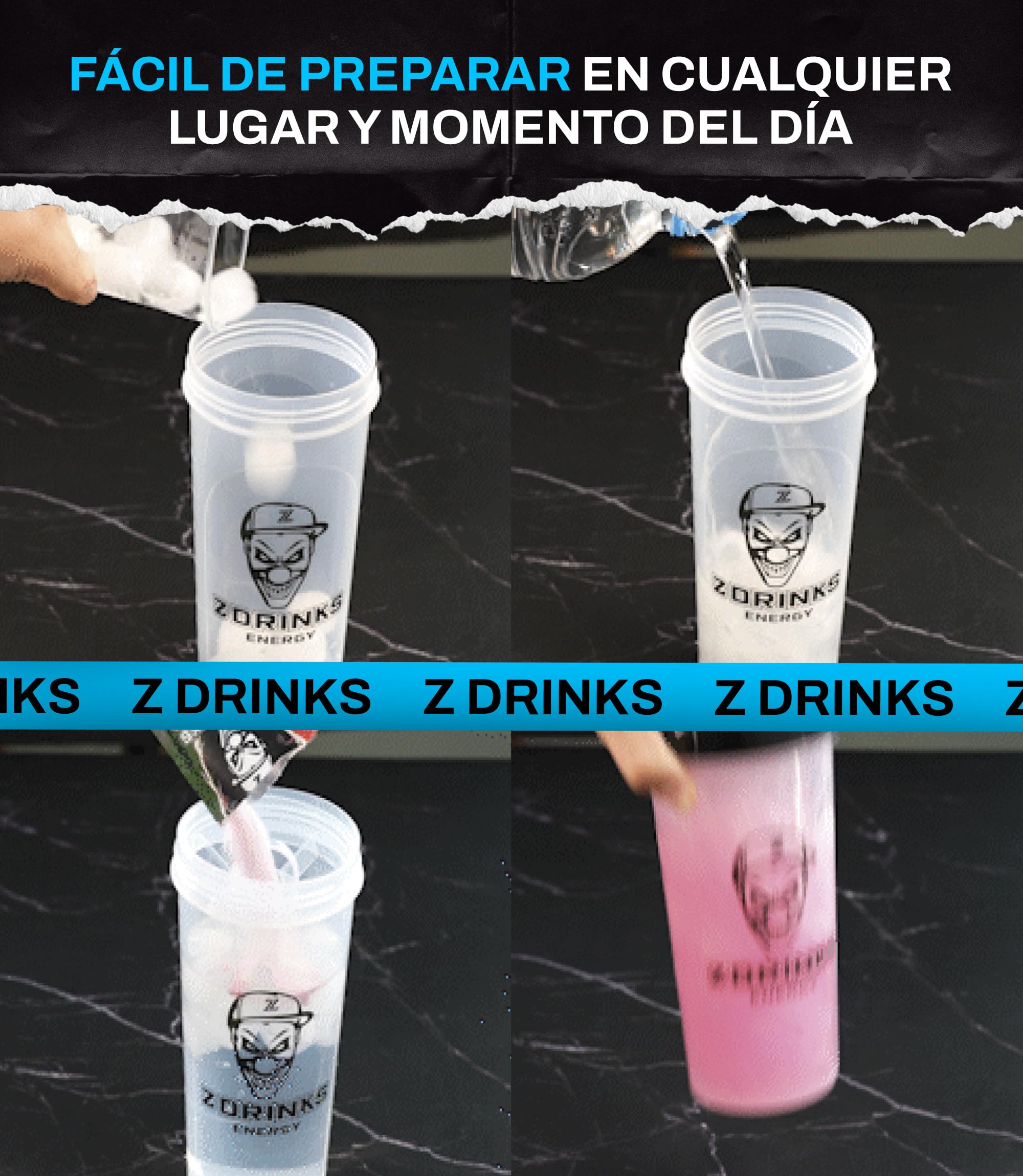 Bebida Energetica en Polvo Sin Azucar Con Cafeina Minerales y Vitaminas Sabores Naturales Bajo en Calorias Ideal para Gamers Apasionados del Deporte Pack Degustacion 10 Muestras + Shaker Negro