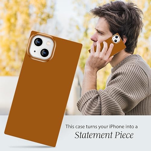 Miniatura 2 de COCOMII Funda cuadrada compatible con iPhone 11, lujosa, delgada, brillante, color sólido, neón electrizante, fácil de sostener, antiarañazos, a