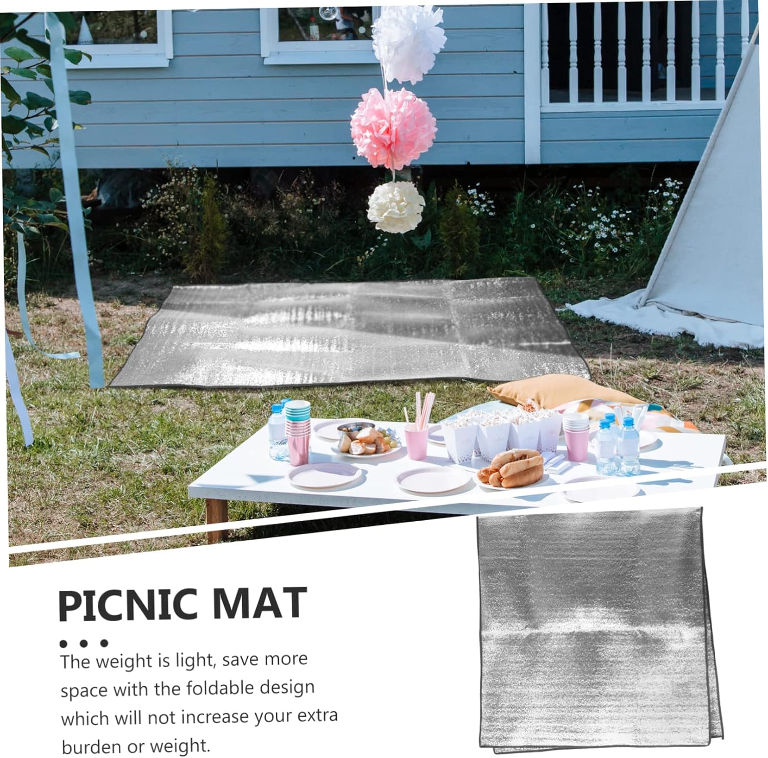 Mipcase Outdoor Picnic Mat Thickened Camping Blanket for Beach Hiking and Backyard Fun Portable Carry Bag Multi-Purpose Sandproof