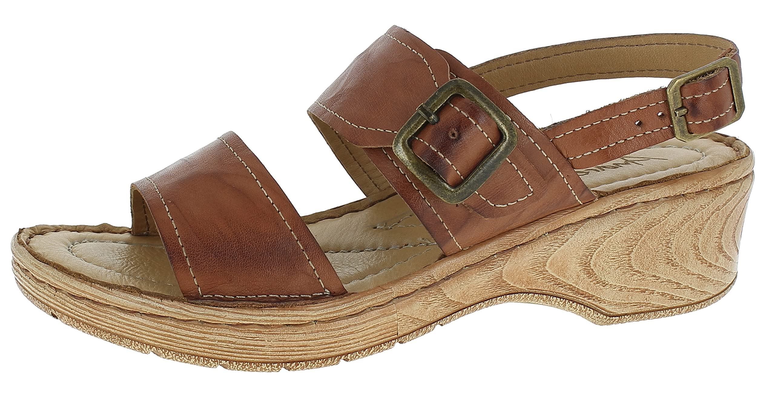 Andrea Conti Women's Sandals Heeled, Cognac, 6 UK
